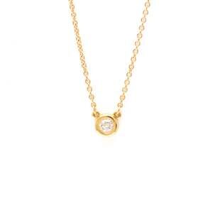 TIFFANY 18k Gold Diamond Necklace